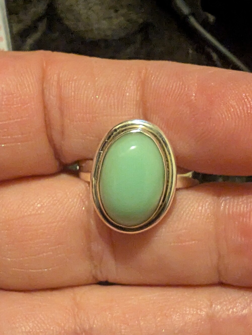Paloma Turquoise/Variscite Ring Set In Adjustable 925 Sterling Silver - Picture 4 of 12